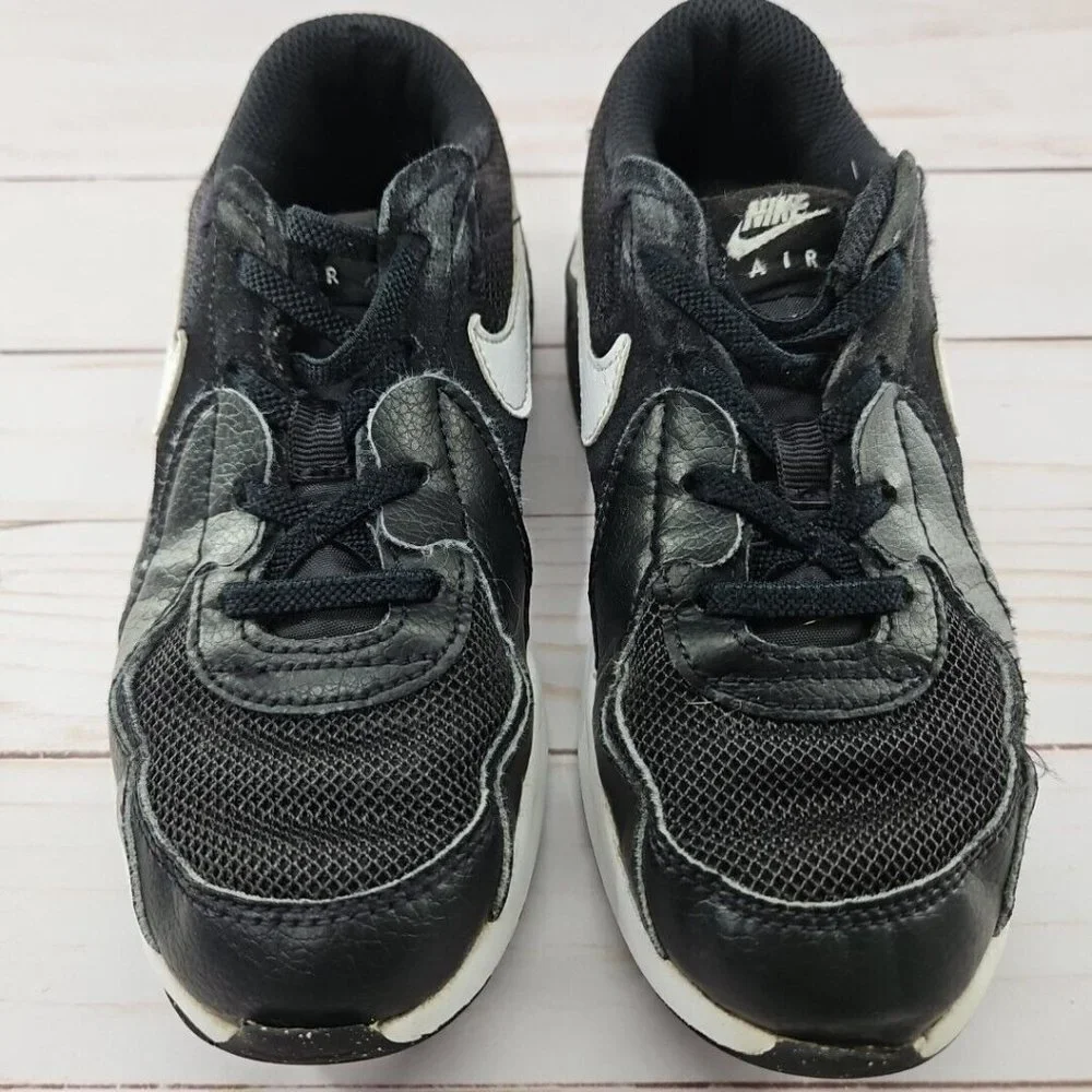 Nike Air Max Shoes Youth 1 Y Excee Athletic Sneakers Black Leather CD6892-001‎